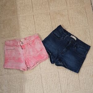 Levi's Pink Tie-Dye Denim Shorts